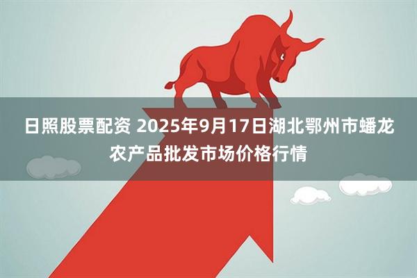 日照股票配资 2025年9月17日湖北鄂州市蟠龙农产品批发市场价格行情